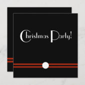 Kunst-Deko-WeihnachtsParty in der Einladung (Vorne/Hinten)