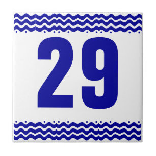 Kunst-Deko-Wellen-Zahl-Fliese Fliese