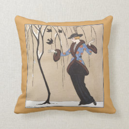 Kunst-Deko-Winter-Szene Kissen