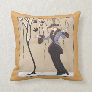 Kunst-Deko-Winter-Szene Kissen