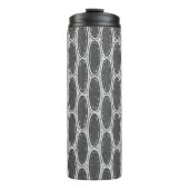Kunst-Deko-Zickzack thermische Trommel Thermosbecher (Vorderseite)