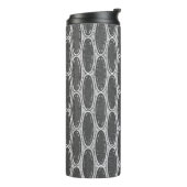 Kunst-Deko-Zickzack thermische Trommel Thermosbecher (Nach links gedreht)