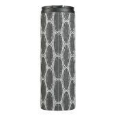 Kunst-Deko-Zickzack thermische Trommel Thermosbecher (Rückseite)