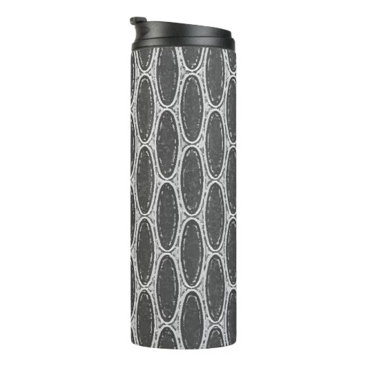 Kunst-Deko-Zickzack thermische Trommel Thermosbecher (Nach rechts gedreht)