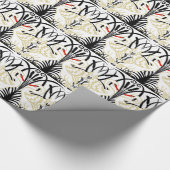 Kunst-Deko zwei Schwäne Geschenkpapier (Ecke)