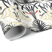 Kunst-Deko zwei Schwäne Geschenkpapier (Rolleneckpunkt)