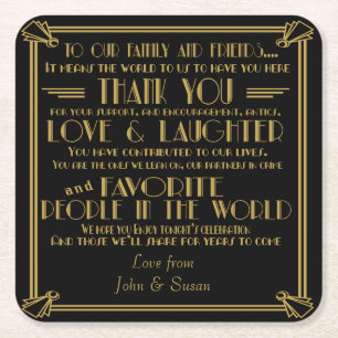 Kunst-Dekoart-Gastgeschenk Hochzeits-Untersetzer Rechteckiger Pappuntersetzer