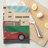 Kunst-Dekoart-Küchentuch - Shoreham Flughafen Handtuch (Viertel Falte)