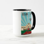 Kunst-Dekoart-Tasse, die Shoreham Flughafen Tasse (VorderseiteRechts)