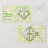 Kunst-Dekoblumenwasser-Farbwäsche Visitenkarte (Vorne/Hinten)