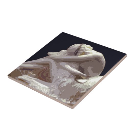 Kunst-Dekoborzoi-Liebe Fliese (Seite)