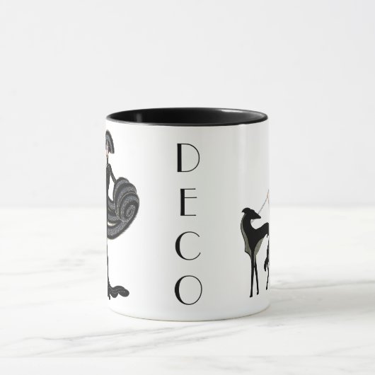 Kunst-Dekoborzoi-Tasse Tasse (Zentrum)