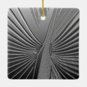 Kunst-Dekochrompalmblatt Keramikornament (Rückseite)