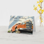 Kunst-Dekodreißiger jahre rote Karte (Gelbe Blume)