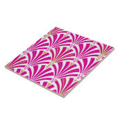 Kunst-Dekofanmuster - Fuchsienrosa Fliese (Seite)