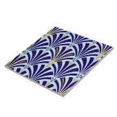 Kunst-Dekofanmuster - Kobalt- und Himmelblau Fliese (Seite)