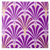 Kunst-Dekofanmuster - lila und Orchidee Fliese (Vorderseite)