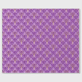 Kunst-Dekofanmuster - lila und Orchidee Geschenkpapier (Flach)