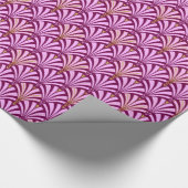 Kunst-Dekofanmuster - Orchidee und Lila Geschenkpapier (Ecke)