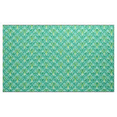 Kunst-Dekofanmuster - Türkis auf Aqua Stoff (Yard (91,4 cm))