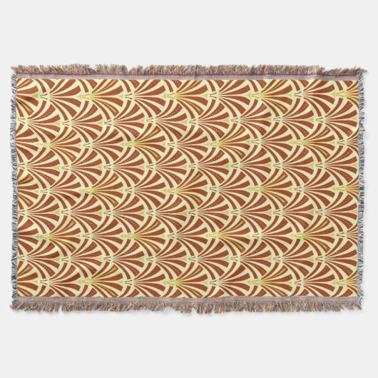 Kunst-Dekofanmuster - verkupfern Sie auf Gelb Decke (Vorderseite)