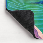 Kunst-Dekofrau 1931 durch einen Teich Mousepad (Ecke)