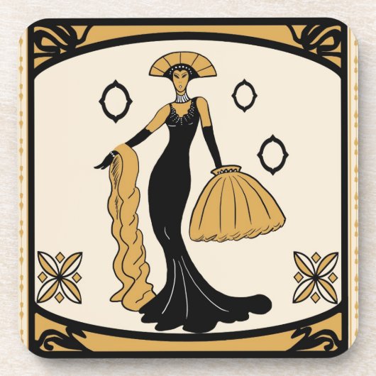 Kunst-Dekogetränk-Untersetzer Getränkeuntersetzer (Vorderseite)