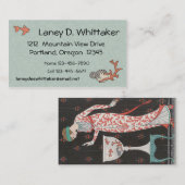 Kunst-Dekogoldfish-Geschäfts-Karten Visitenkarte (Vorne/Hinten)