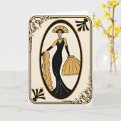 Kunst-Dekogrußkarte Karte (Gelbe Blume)