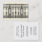 KUNST-DEKOIRONWORK AUDREYS: ELEGANTES SCHWARZES U. VISITENKARTE (Vorne/Hinten)