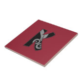 Kunst-Dekomonogramm - K Fliese (Seite)