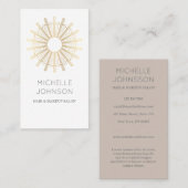 Kunst-Dekosonne-Geschäftskarte Visitenkarte (Vorne/Hinten)