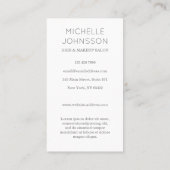 Kunst-Dekosonne-Geschäftskarte Visitenkarte (Rückseite)