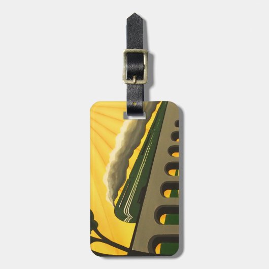 Kunst-Dekozug Gepäckumbau Gepäckanhänger (Vorderseite vertikal)