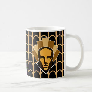 Kunst-Dekozwanziger jahre, die Zwanzigerjahre Kaffeetasse