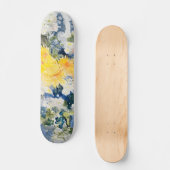Kunst: Demuths lebendige Blumenvision Skateboard (Vorderseite)