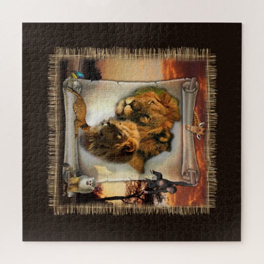 Kunst der Afrikaner Puzzle (Horizontal)