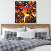 Kunst der afrikanischen Leinwand (Insitu (Schlafzimmer))