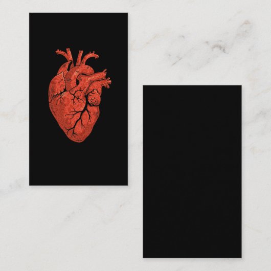Kunst der Anatomie des Herzens Visitenkarte (Vorne/Hinten)
