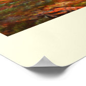 Kunst der Berg- und Flusslandschaft Poster (Ecke)