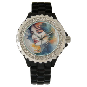 Kunst der doppelten Exposition Armbanduhr