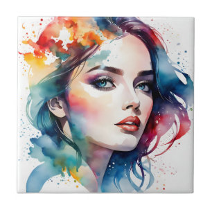 Kunst der doppelten Exposition Fliese