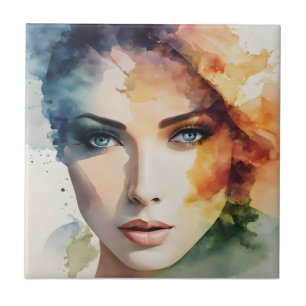 Kunst der doppelten Exposition Fliese