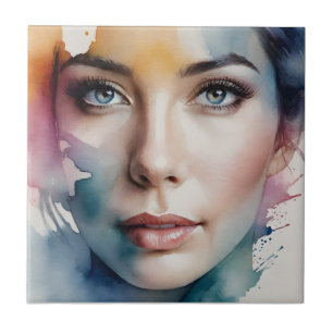 Kunst der doppelten Exposition Fliese