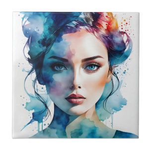 Kunst der doppelten Exposition Fliese