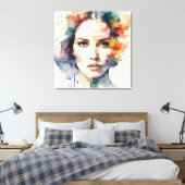 Kunst der doppelten Exposition Leinwanddruck (Insitu (Schlafzimmer))