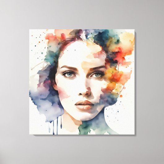 Kunst der doppelten Exposition Leinwanddruck (Vorderseite)