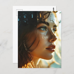 Kunst der doppelten Exposition Postkarte