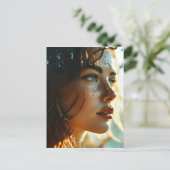 Kunst der doppelten Exposition Postkarte (Stehend Vorderseite)