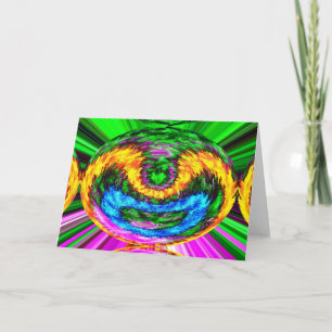 Kunst der Elemente Feiertagskarte